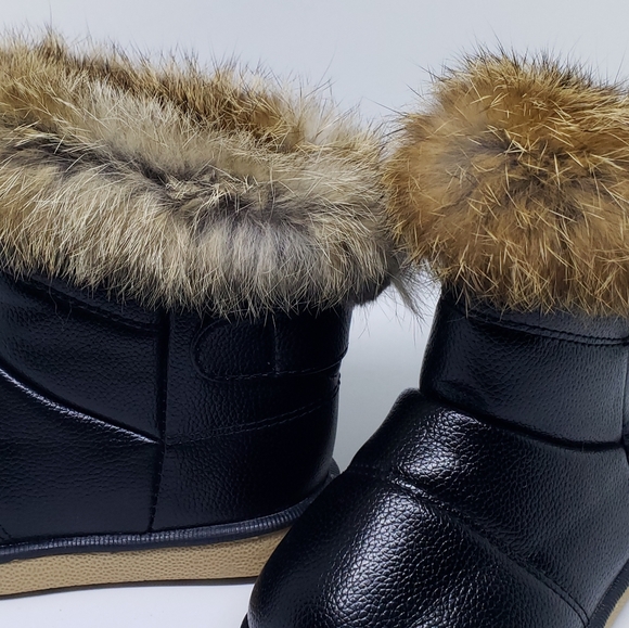 Kids Winter Fur Lined Fleece Boots - Picture 8 of 11